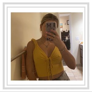 Forever 21 Yellow Tank Top